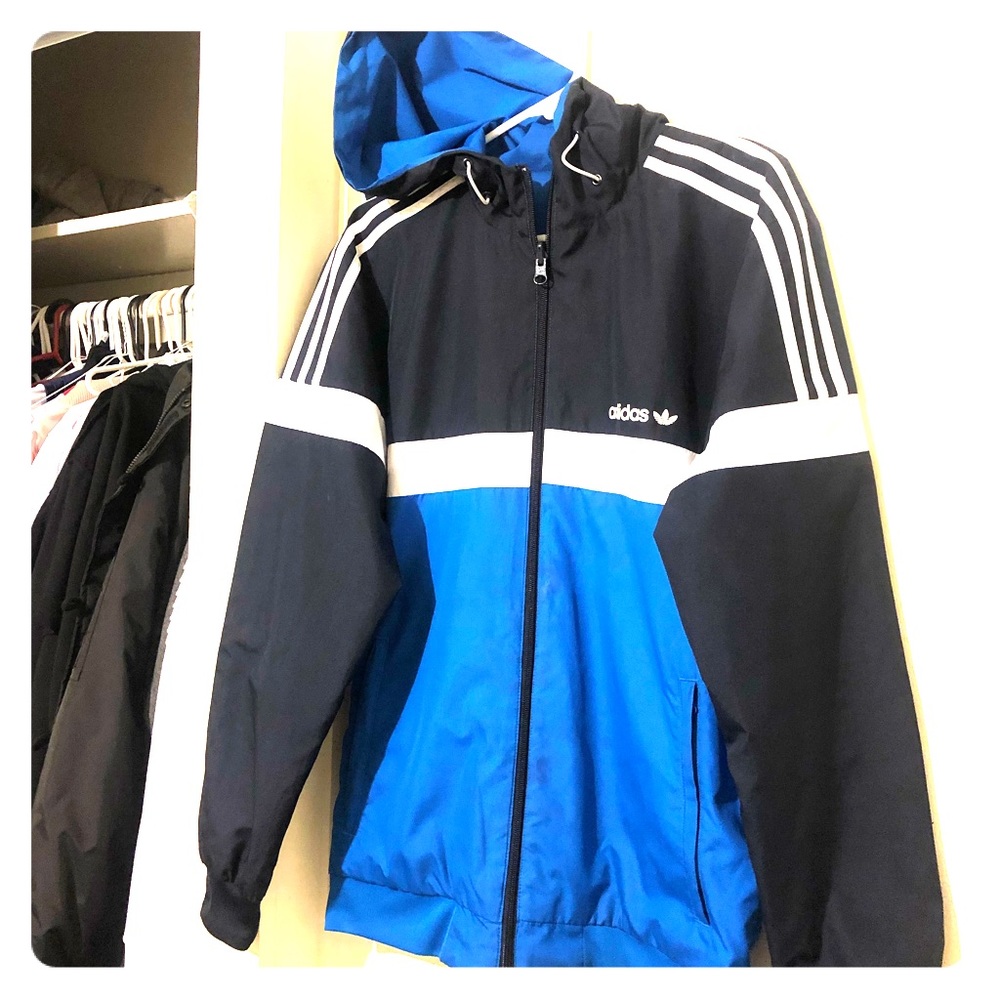 Vintage 90s reversible adidas windbreaker jacket!